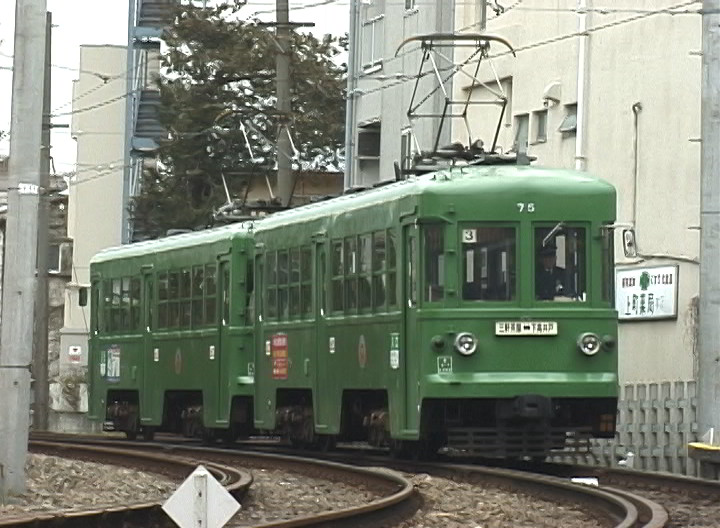 上町駅に進入する76-75編成／1999年3月13日 世田谷〜上町間