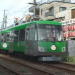 東急車輛製造横浜製作所を出発するデハ301A号／1999年6月26日 東急車輛製造横浜製作所