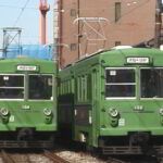 世田谷駅を発車した152-151編成／2000年12月27日 世田谷〜松陰神社前間