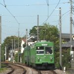 鶴の湯の裏を走る154-153編成／2000年4月23日 松陰神社前〜若林間