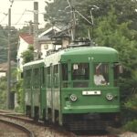 松陰神社前駅を発車した86-77編成／2000年8月28日 松陰神社前〜若林間