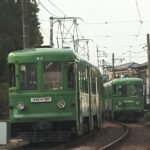 試運転中の82-81編成玉電塗装／2000年12月26日 若林〜松陰神社前間