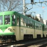 世田谷駅に進入する試運転中の72-71編成／2000年3月17日 松陰神社前〜若林間