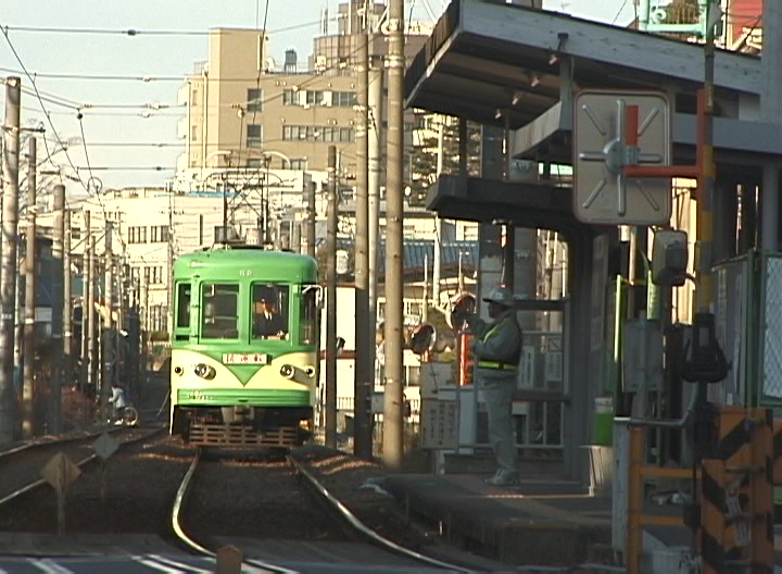 試運転中の82-81編成玉電塗装／2000年12月26日 下高井戸〜松原間