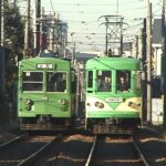 上町駅を発車する72-71編成／2000年3月12日 上町〜世田谷間