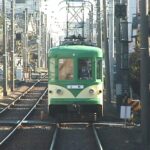 上町駅に向かう82-81編成玉電塗装／2000年12月21日 世田谷〜上町間