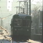 若林駅へ向かう上町行きの154-153編成／2001年1月4日 西太子堂〜若林間