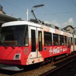 西太子堂駅に停車中の307編成「Qoo」／2002年8月21日 西太子堂駅