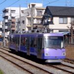 宮崎台の電車とバスの博物館に保存展示されたデハ204号／2005年11月17日 電車とバスの博物館