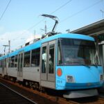 宮崎台の電車とバスの博物館に保存展示されたデハ204号／2005年11月17日 電車とバスの博物館