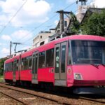 世田谷駅を発車した152-151編成／2000年12月27日 世田谷〜松陰神社前間