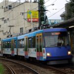 上町駅に停車中の72-71編成／2000年3月12日 上町駅