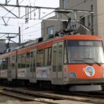 A8運行で上町車庫に入庫するデハ152号／1999年11月9日 上町車庫