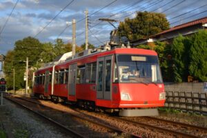 308編成「『花燃ゆ』ラッピング電車」が運転開始