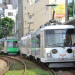 上町5時00分発で上下初電が同時に発車／2000年8月11日 上町駅