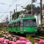 山下駅に進入する78-77編成／1999年5月30日 宮の坂〜山下間