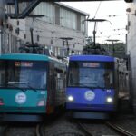 上町5時00分発で上下初電が同時に発車／2000年8月11日 上町駅