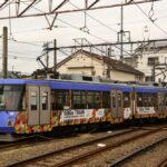 P6運行で出庫する72-71編成／2000年4月12日 上町車庫