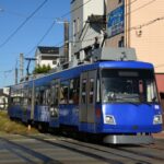 試運転の152-151編成と154-153編成のすれ違い／2000年8月4日 西太子堂〜若林間