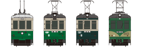 東京横浜電鉄 71〜75号→東京急行電鉄 デハ60形（デハ61〜65号）　1939年〜1969年