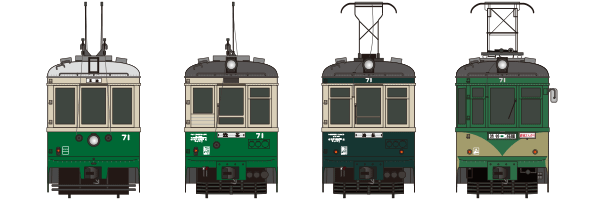 東京急行電鉄 デハ70形（デハ71〜78号）　1943年〜2000年