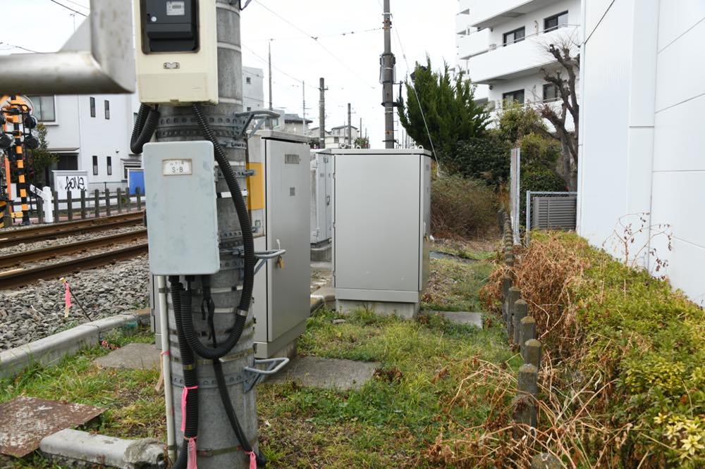 前田停留場上りホーム予定地／2025年2月3日 山下〜松原間