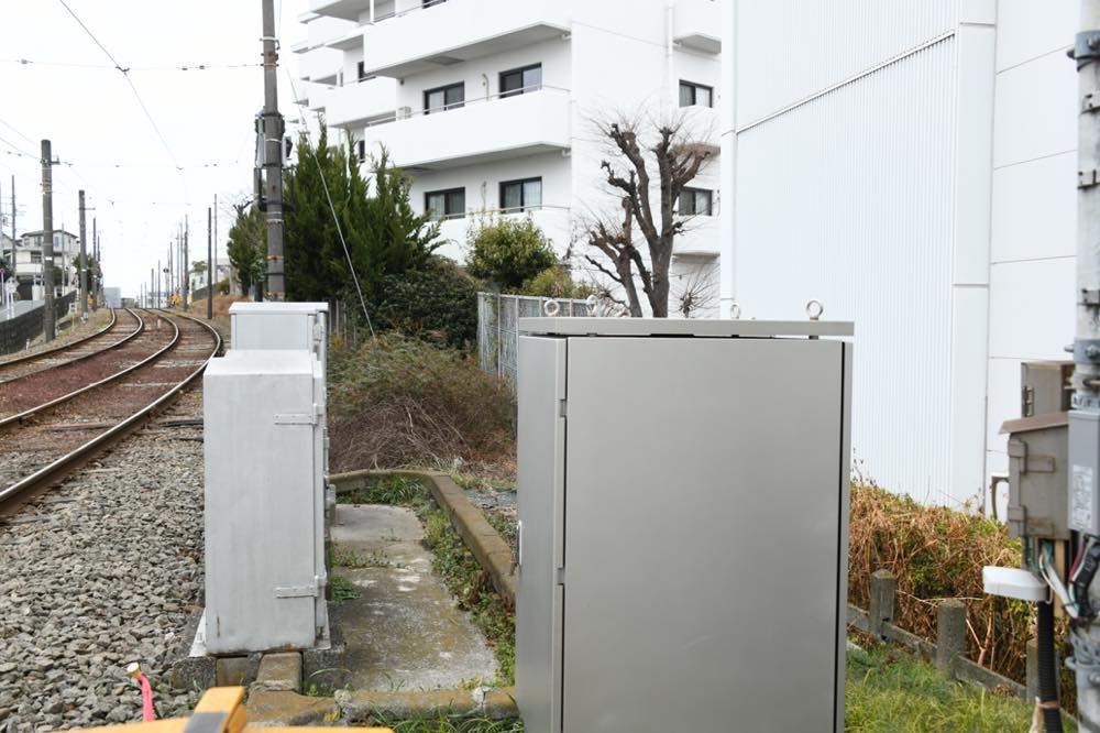 前田停留場上りホーム予定地／2025年2月3日 山下〜松原間