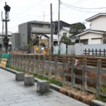 三軒茶屋駅乗車ホーム下に設置された0.2キロポスト／2025年1月29日 三軒茶屋駅