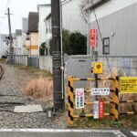 豪徳寺前停留場跡に隣接する烏山川緑道／2025年2月3日 上町〜宮の坂間