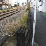 夕陽を浴びて走る82-81編成玉電塗装／2000年12月27日 若林〜松陰神社前間