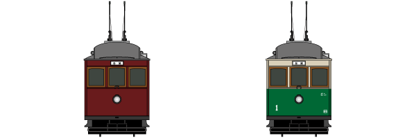 tamaden_mc1-15 玉川電気鉄道 1〜15号→東京横浜電鉄 1〜6号 1920年〜1941年