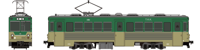 tamaden_type150_face_side 東京急行電鉄 デハ150形(デハ151〜154号) 1964年〜2001年