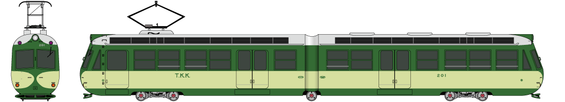 tamaden_type200_1_face_side 東京急行電鉄 デハ200形(デハ201〜206号) 1955年〜1969年
