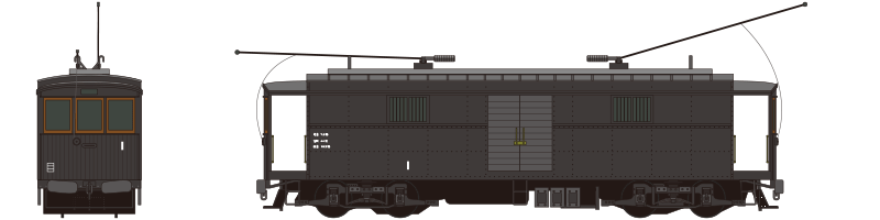 tamaden_type3030_1_face_side 東京急行電鉄 デワ3030形(デワ3031号)→デト3030形(デト3031号) 1943年〜1967年