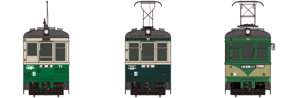 tamaden_type70 東京急行電鉄 デハ70形(デハ71〜78号) 1943年〜2000年