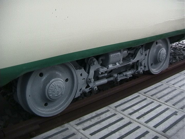 デハ204号TS-302台車全景／1999年8月6日 電車とバスの博物館3号館