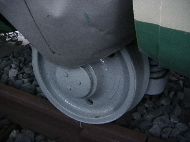 デハ204号TS-501台車全景／1999年8月6日 電車とバスの博物館3号館