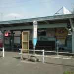 玉06系統が発着する砧本村停留所／2003年3月28日 砧本村停留所