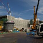 大橋ジャンクション建設中の大橋停留場跡付近／2007年8月2日 池尻大橋