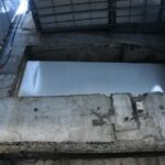 東急百貨店西館解体中の玉川線ホーム上家跡／2023年7月16日 渋谷駅