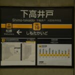 下高井戸駅ホーム全景／2024年10月12日 下高井戸駅