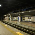下高井戸駅ホーム全景／2024年10月12日 下高井戸駅