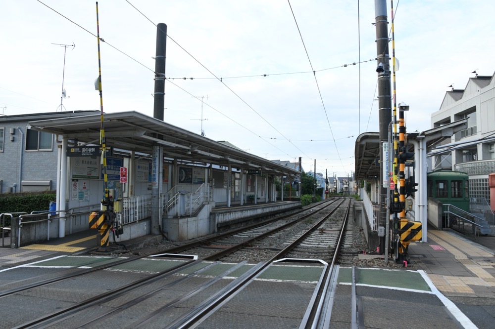 宮の坂駅全景／2025年8月14日 宮の坂駅