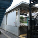 上町駅上りホーム全景（下高井戸方）／2025年8月16日 上町駅