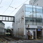上町駅上りホーム全景（下高井戸方）／2025年8月16日 上町駅
