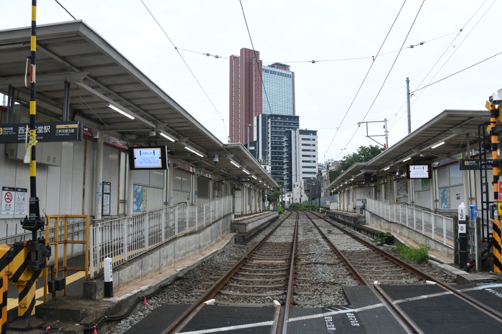 西太子堂駅全景／2025年8月16日 西太子堂駅