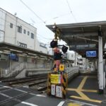 松陰神社前駅全景（三軒茶屋方）／2025年8月16日 松陰神社前駅