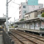 若林駅全景（三軒茶屋方）／2025年8月16日 若林駅