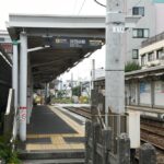 若林駅全景（三軒茶屋方）／2025年8月16日 若林駅