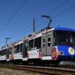 303編成「世田谷線開通100周年記念ヘッドマークステッカー」／2025年9月2日 松陰神社前〜若林間